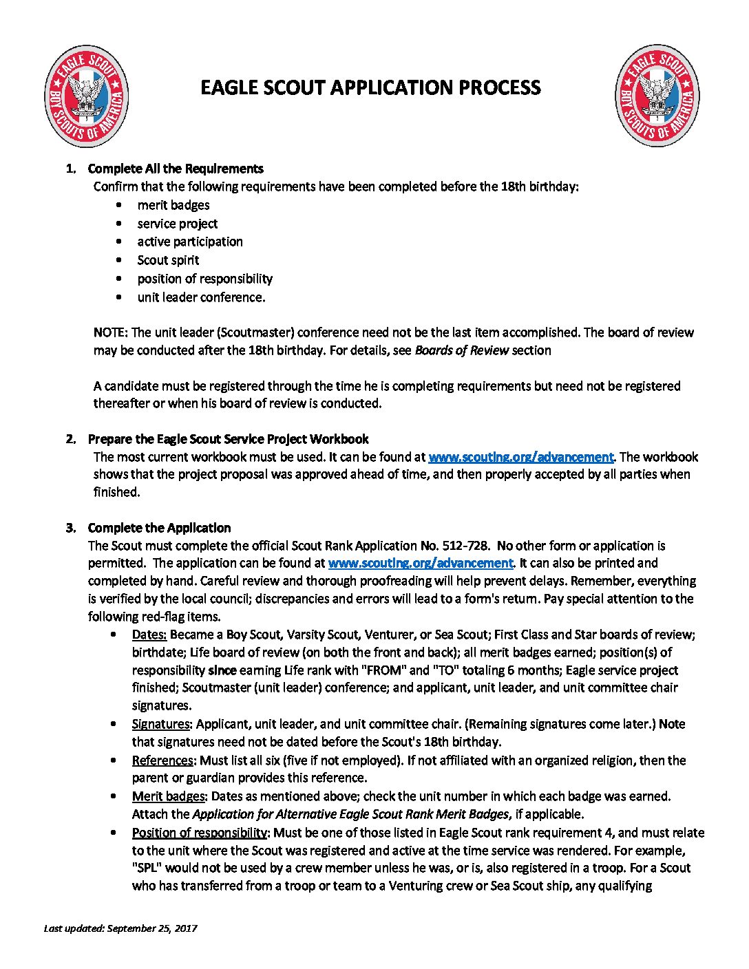 Eagle Scout Application 2024 Fillable Berrie Tammie