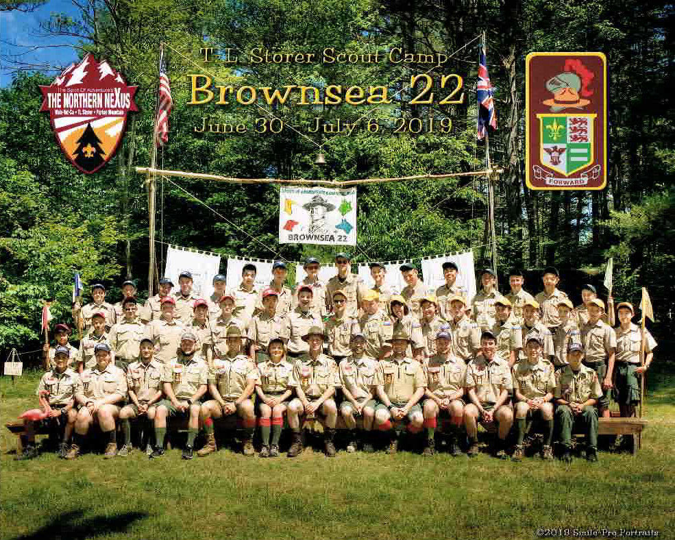 Brownsea troop photo 2019 Brownsea troop photo 2019